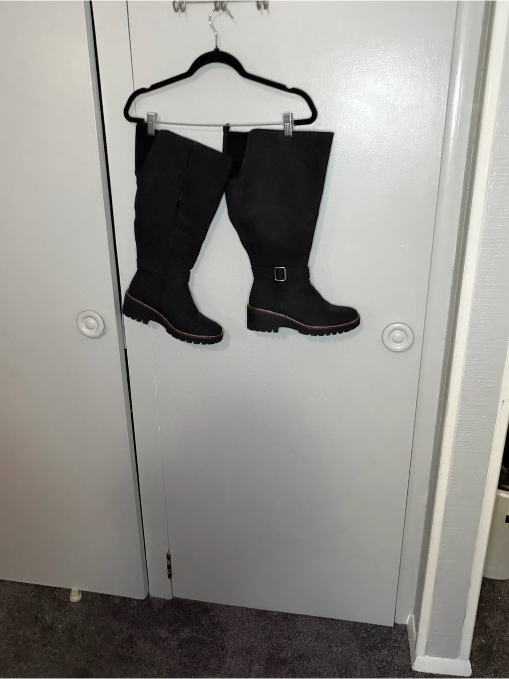 torrid Black Over-the-Knee Boots with Buckle